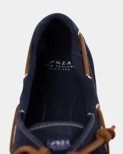 Navy Leather Boat Shoes