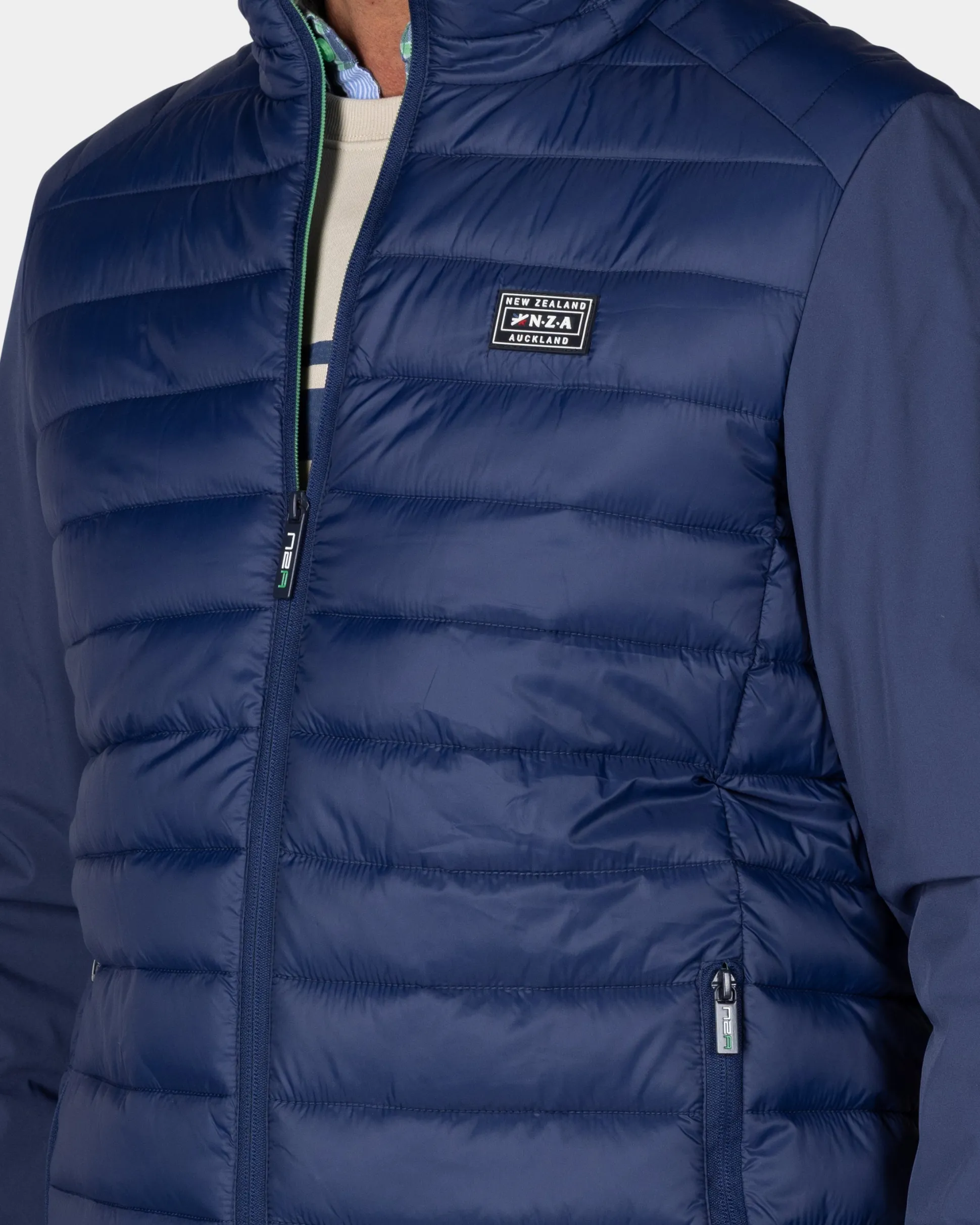 Navy padded jacket