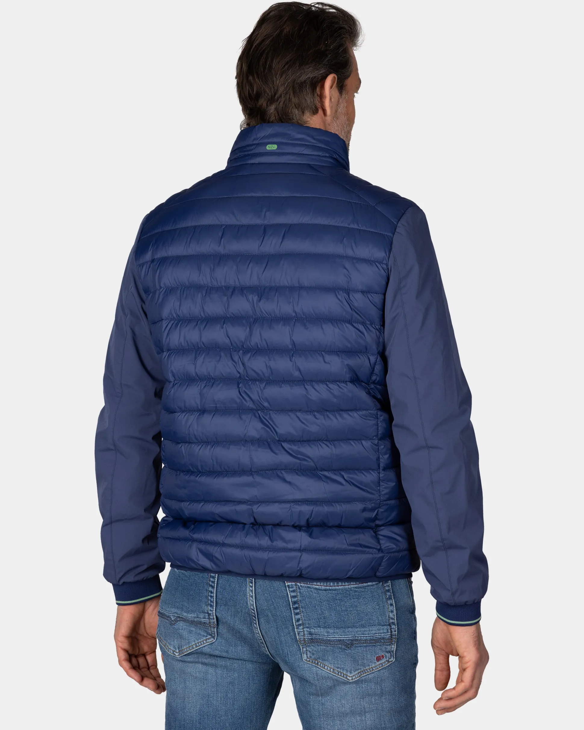 Navy padded jacket