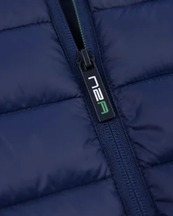 Navy padded jacket