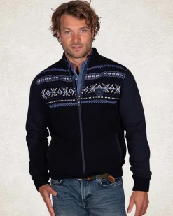 Navy pullover cardigan - Pitch navy