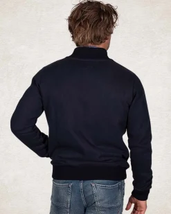 Navy pullover cardigan - Pitch navy