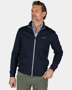 Navy sporty cardigan