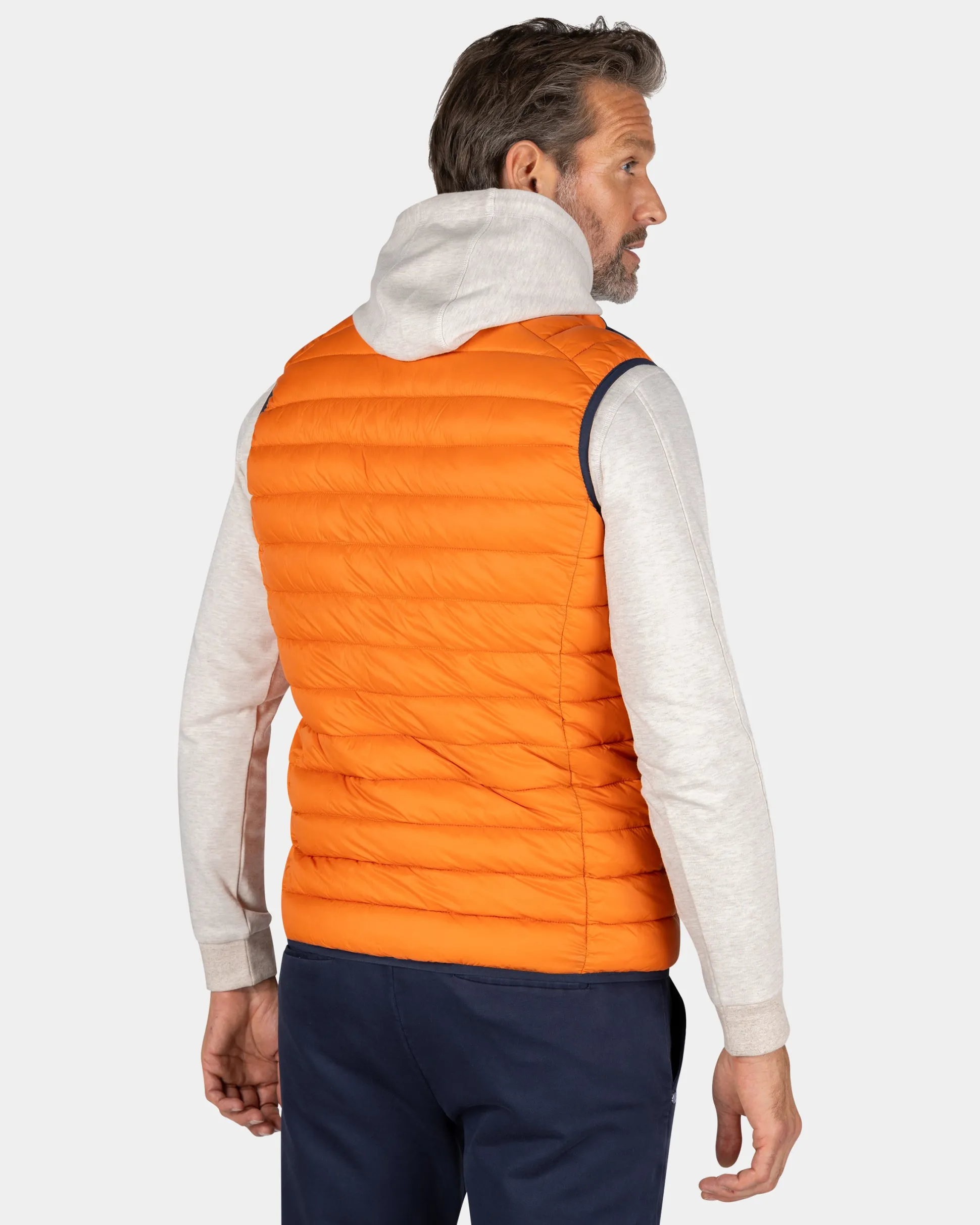 Orange quilted bodywarmer - Almond Orange