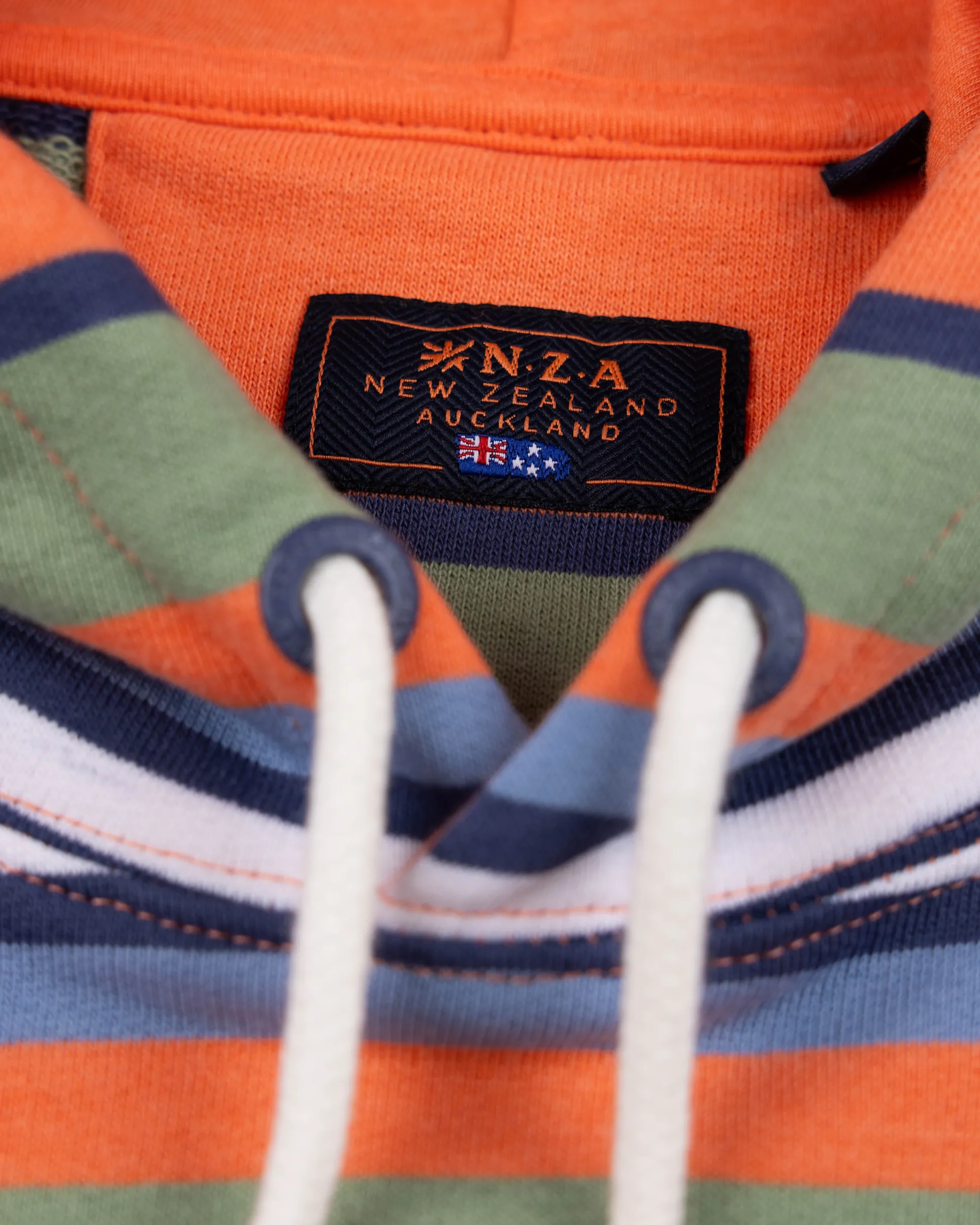 Orange striped hoodie