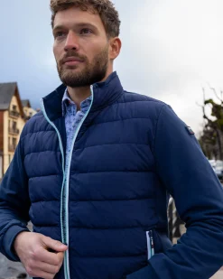 Padded cardigan Brown Peak - Reef Navy