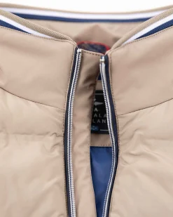 Padded solid coloured jacket - Tar Grey