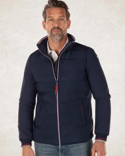 Padded solid coloured jacket - Pitch navy