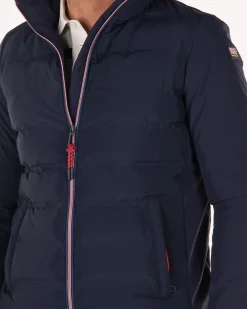 Padded solid coloured jacket - Pitch navy