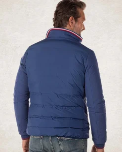 Padded solid coloured jacket - Bright Water Blue