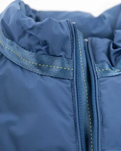 Padded solid coloured winter jacket - Lead Blue