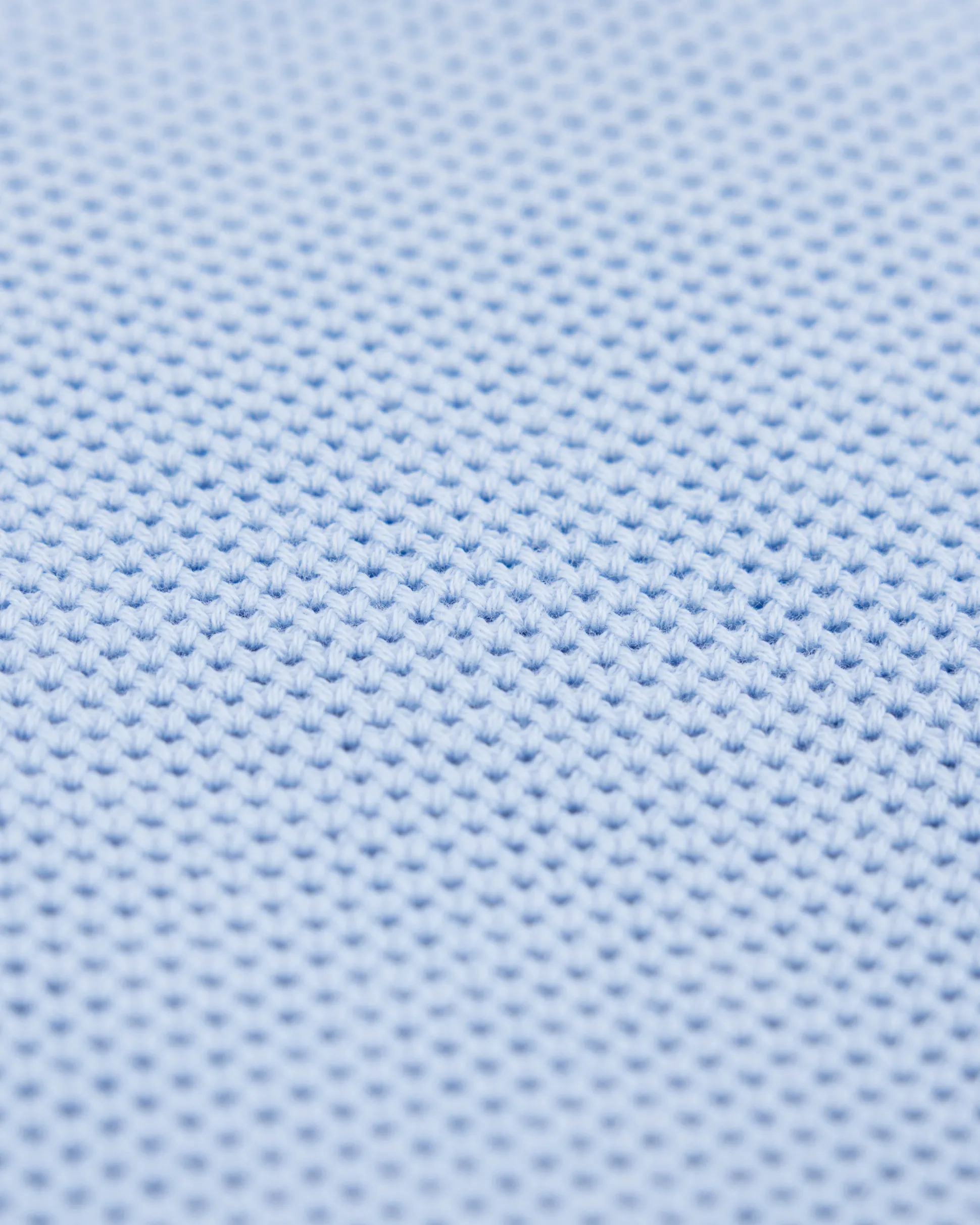 Pastel blue basic pullover with half zipper