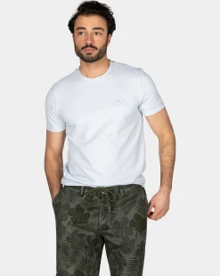 Pastel Blue T-Shirt with Elastane