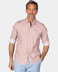 Pastel Pink Shirt with Graphic Print