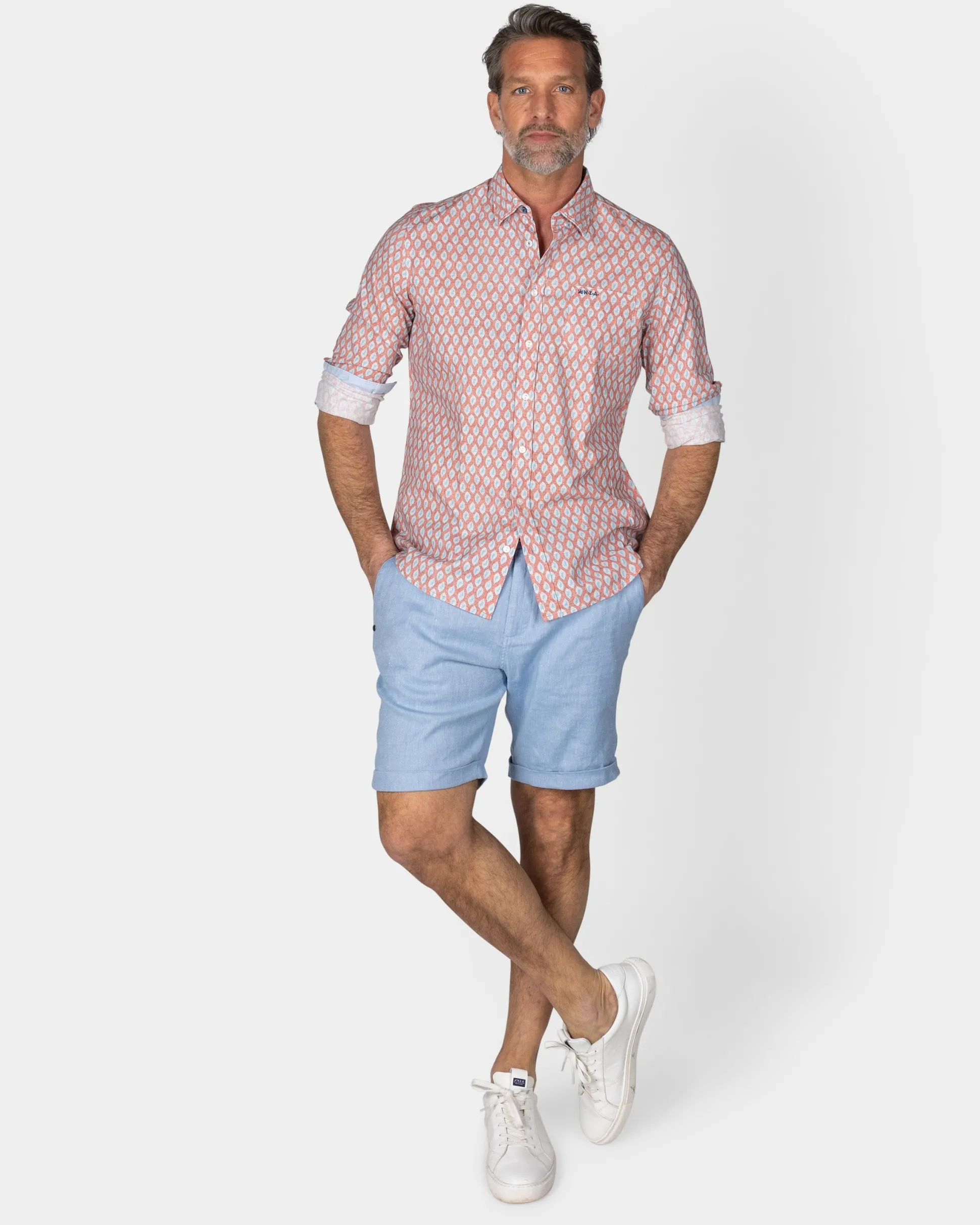 Pastel Pink Shirt with Graphic Print