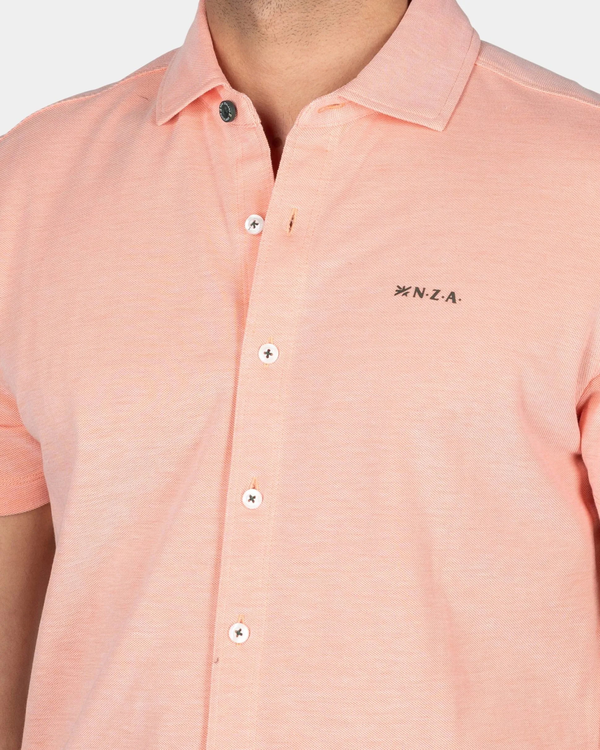 Pink Shirt with Short Sleeves