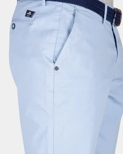 Plain cotton shorts - Light Sky