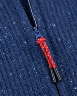 Plain full zip pullover - Bright Water Blue