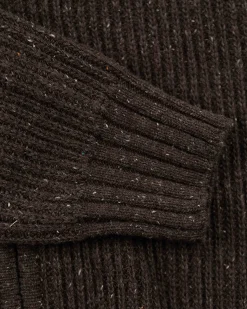 Plain full zip pullover - Smoked Green