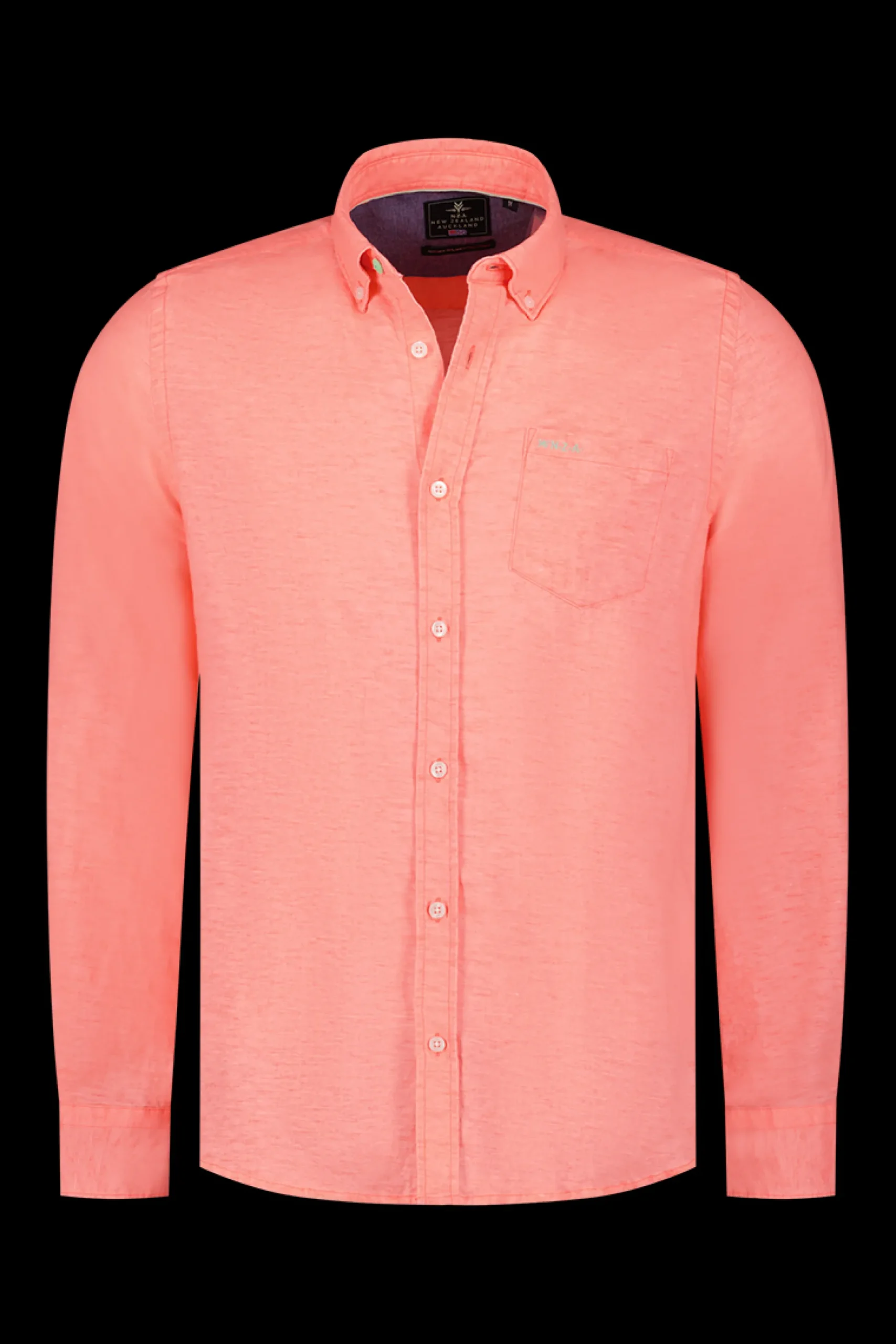 Plain linen shirt in many colors - Fury Pink