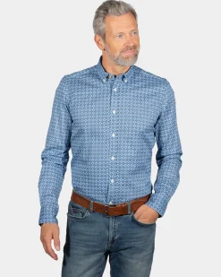 Printed long sleeved shirt Rotootuauru - Ink Navy