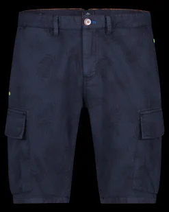 Printed short cargo pants Archie - Dutch Navy