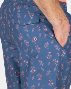 Printed swim shorts - Dusk Navy