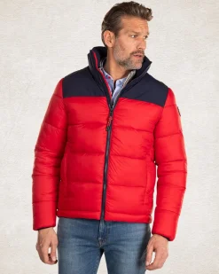 Red bomber jacket - Carmine red