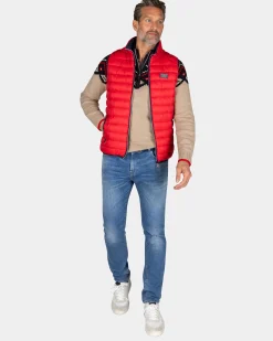 Red padded vest - Reef Red