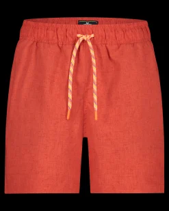 Rorys Peak solid coloured swim shorts - Apricot Neon Orange