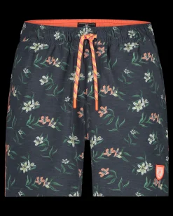 Roto Te Koeti swim shorts with print - Dutch Navy