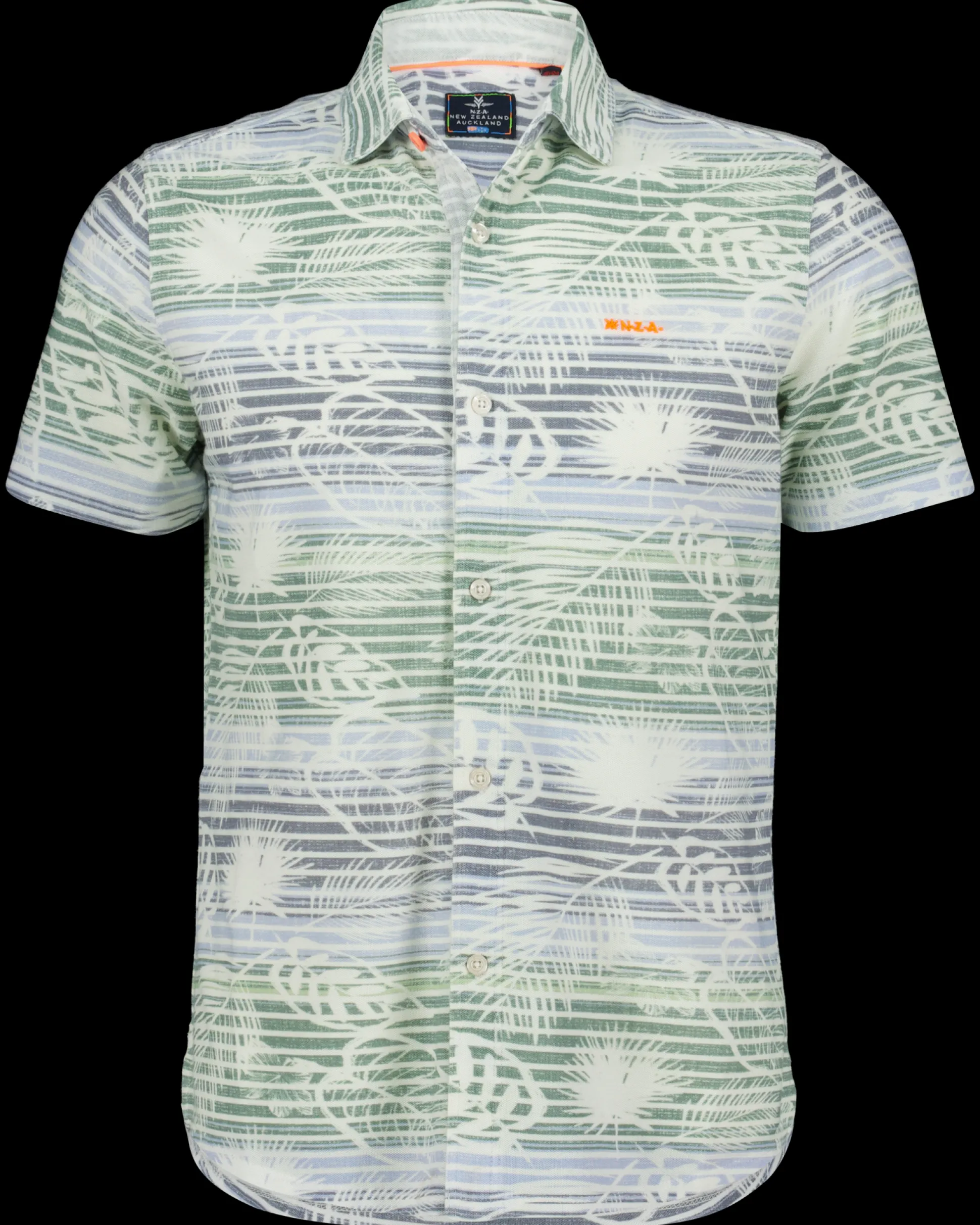 Short sleeved shirt with flowerprint army - High Summer Army