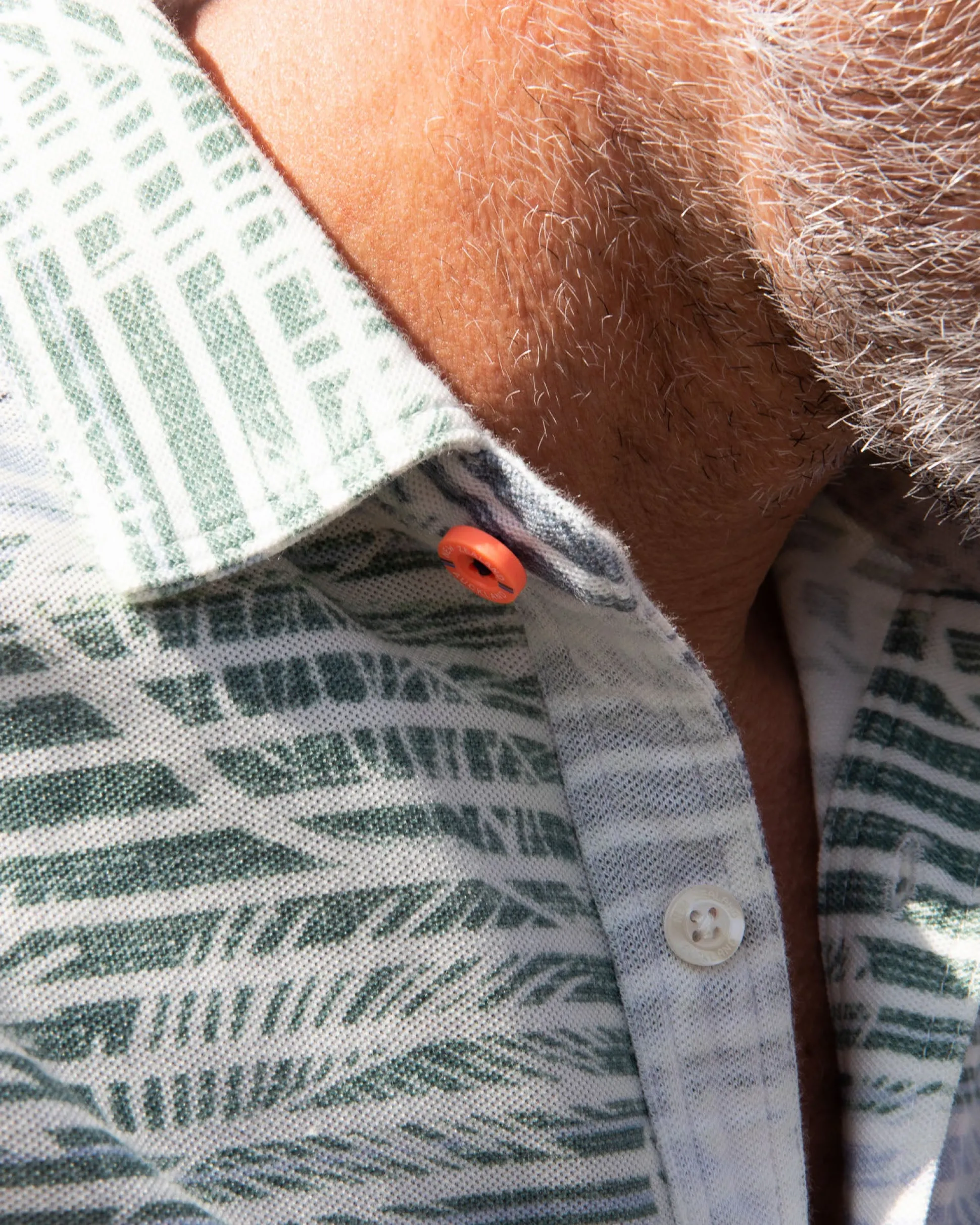 Short sleeved shirt with flowerprint army - High Summer Army