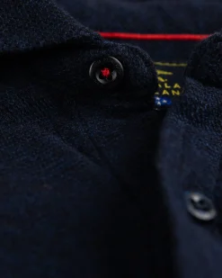Solid coloured blue shirt Spray - Ink Navy