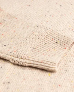 Solid coloured button jumper Brownlee - Sea Silt Sand