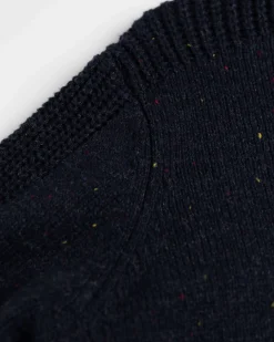 Solid coloured button jumper Brownlee - Ink Navy