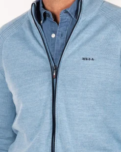 Solid coloured cotton cardigan