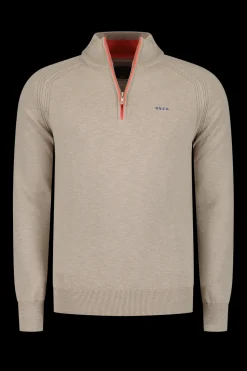 Solid coloured cotton jumper - Shimmering Sand