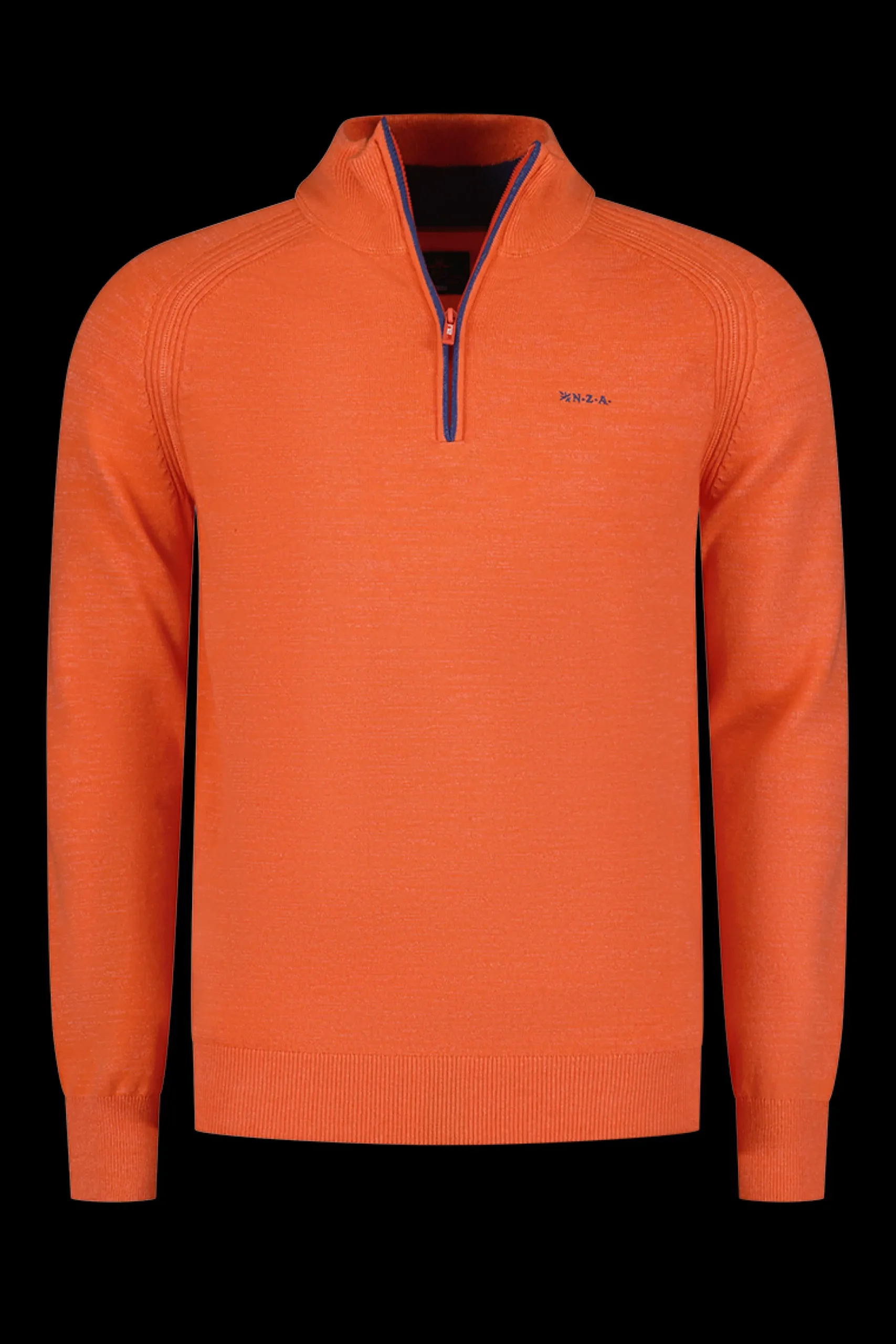 Solid coloured cotton jumper - Golden Orange
