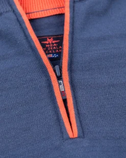 Solid coloured cotton jumper - Dusk Navy
