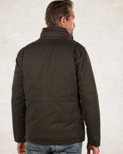Solid coloured field jacket - Smoked Green