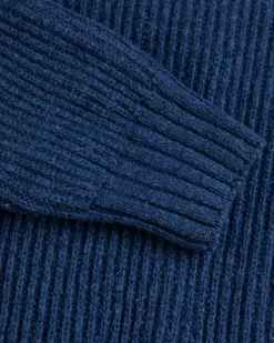 Solid coloured half zip jumper Dry - Storm Blue