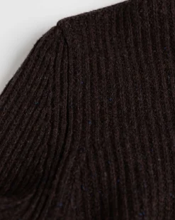 Solid coloured half zip jumper Dry - Clay Brown