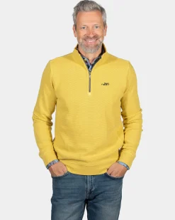 Solid coloured half zip sweatshirt Arapohue - Sunbeam Yellow