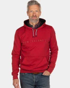 Solid coloured hoodie Oruru - Cardinal Red