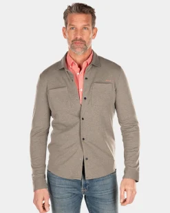 Solid coloured long sleeved shirt - Misty Army