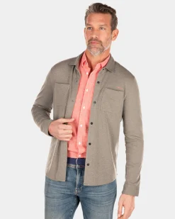 Solid coloured long sleeved shirt - Misty Army