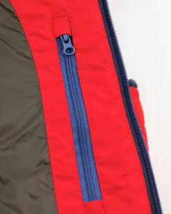 Solid coloured padded vest - Carmine red