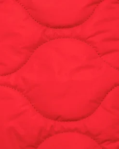 Solid coloured padded vest - Carmine red