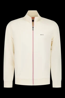 Solid coloured stretch cardigan - Cream